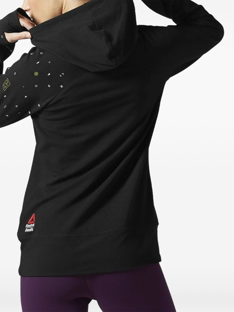 Reebok french terry hooded sweatshirt outlook