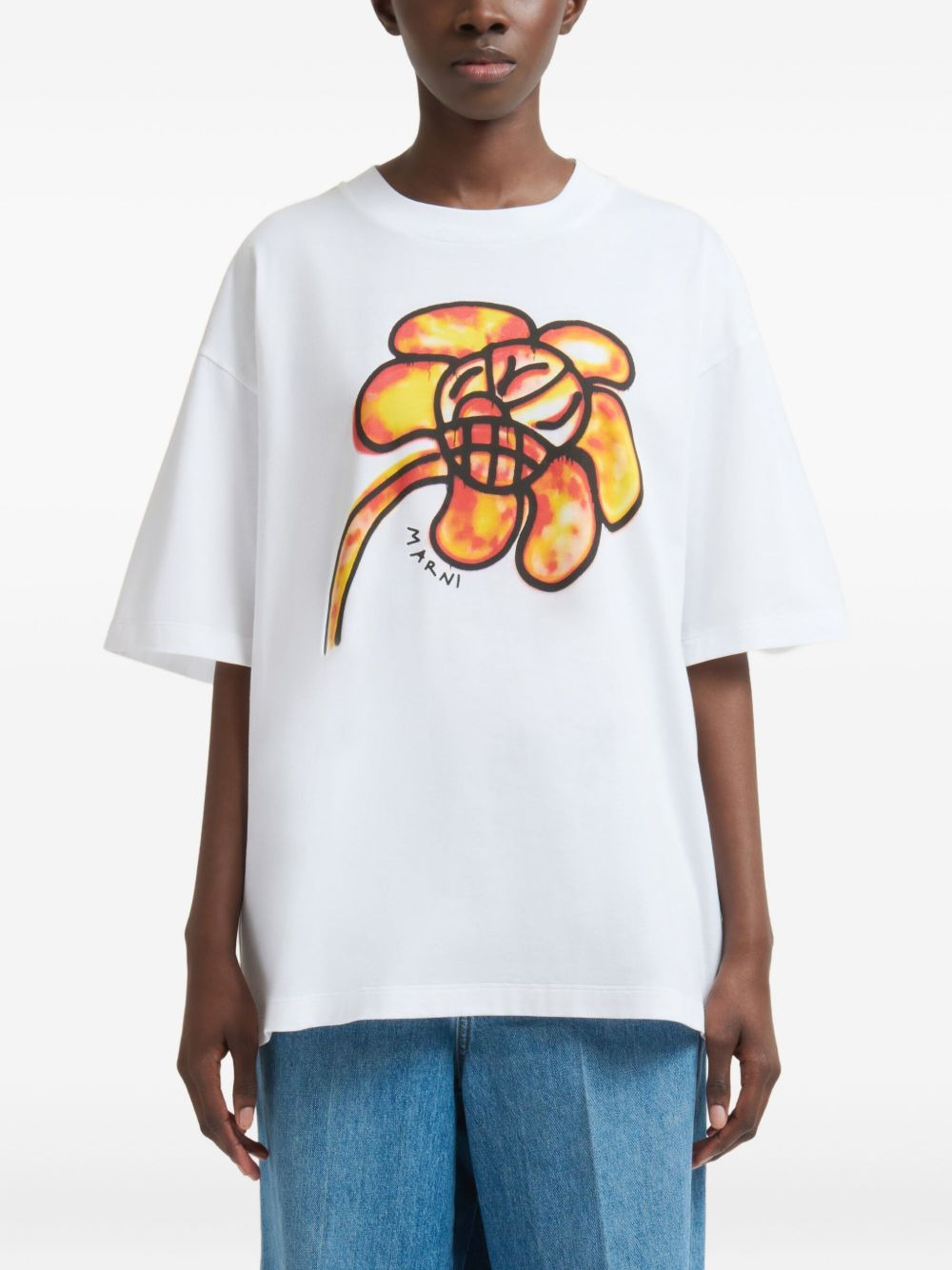 x Slawn & Soldier flower-print cotton T-shirt - 3
