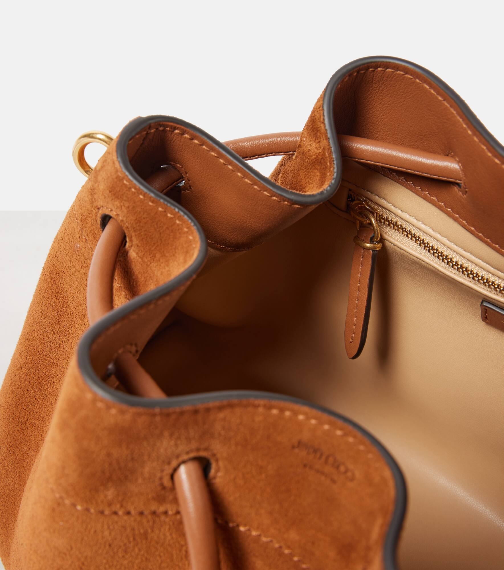 Bon Bon suede bucket bag - 4