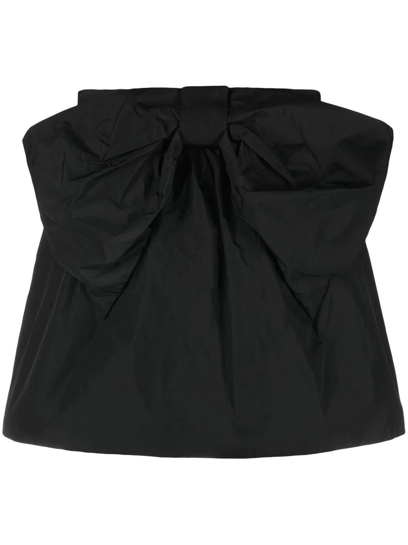 bow-detail taffeta mini skirt 1