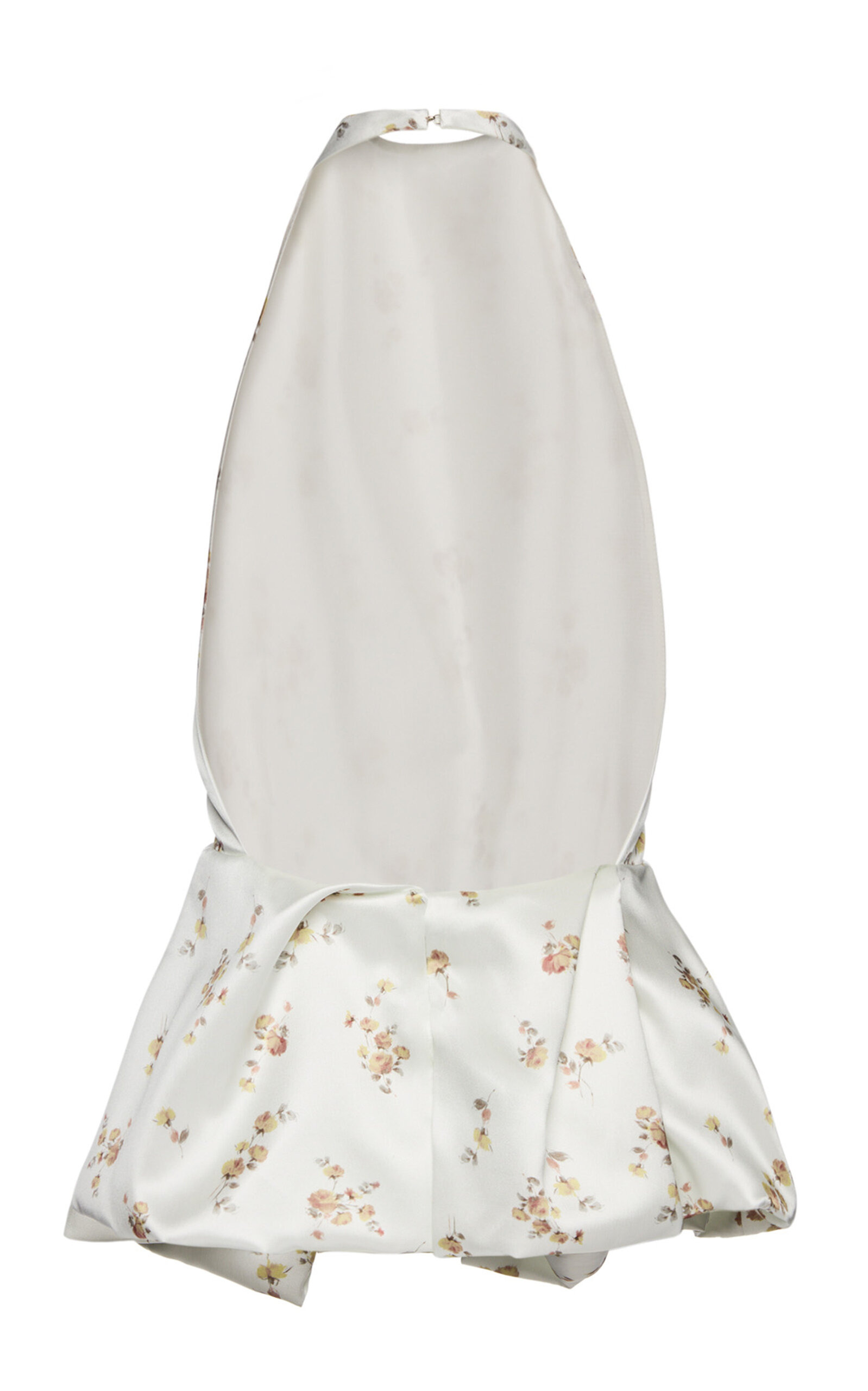Peplum Cotton-Blend Top ivory - 5