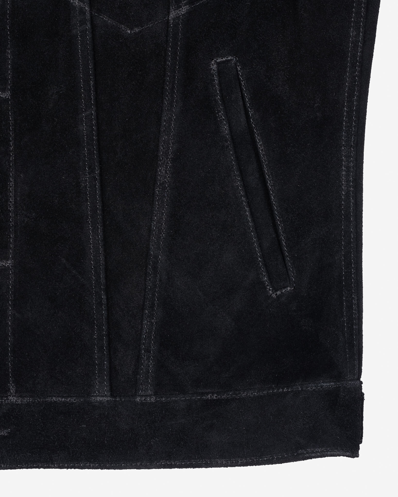 IHJ-49-BLK Split Steer Modified Type III Jacket - Black - 14