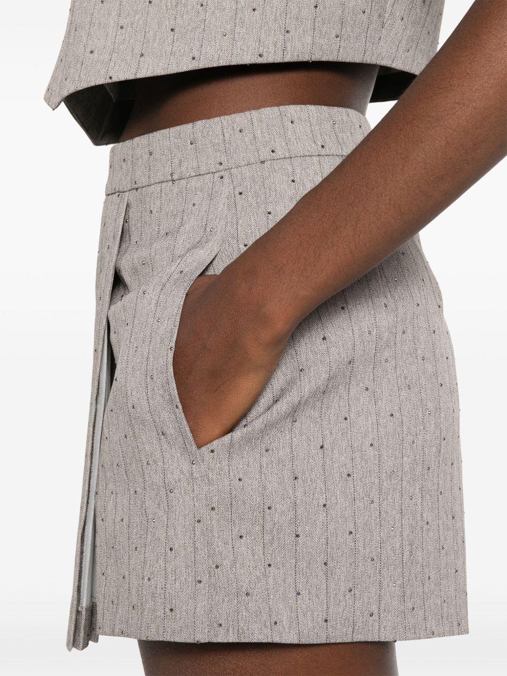 pinstriped skorts - 5