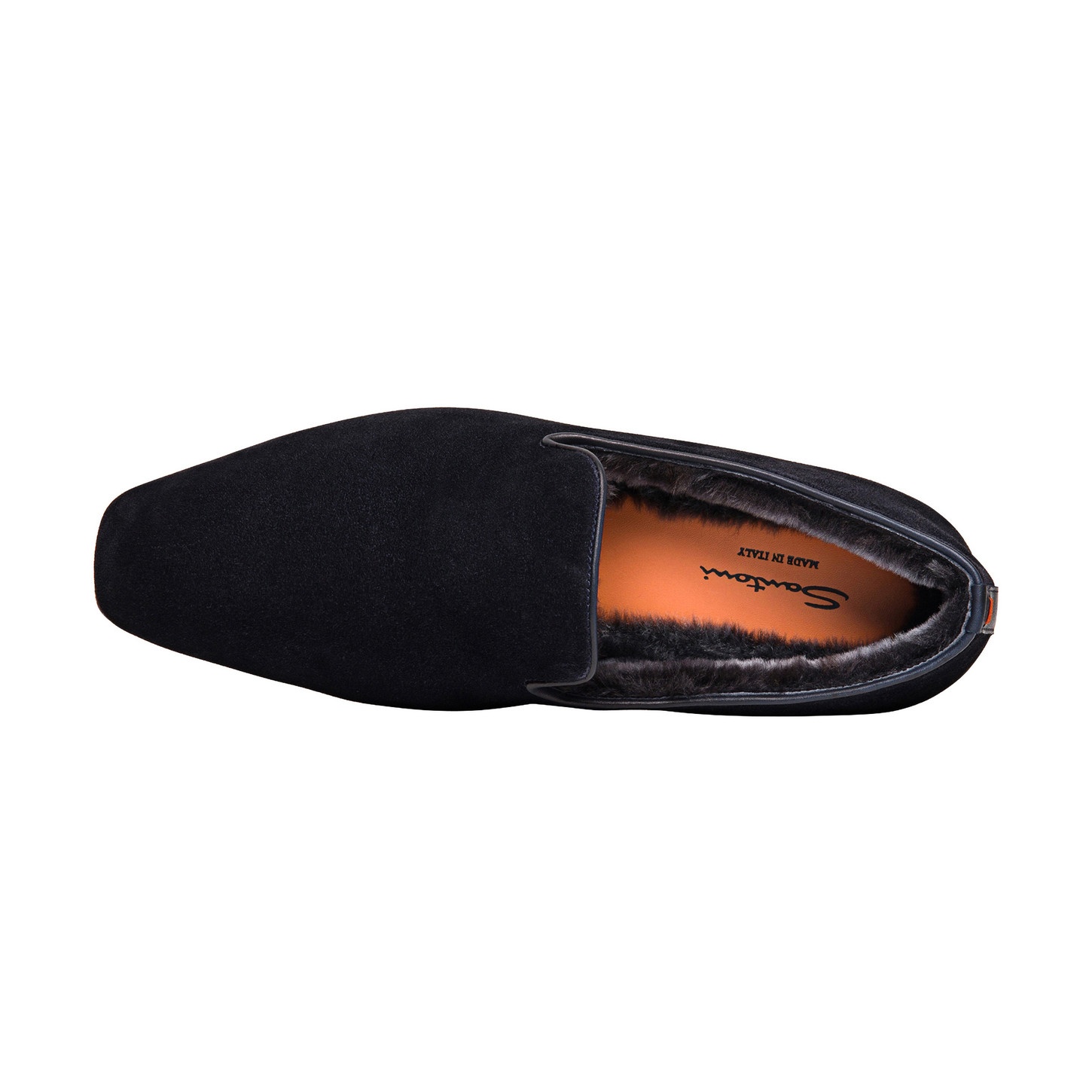 Men’s blue suede slipper - 4