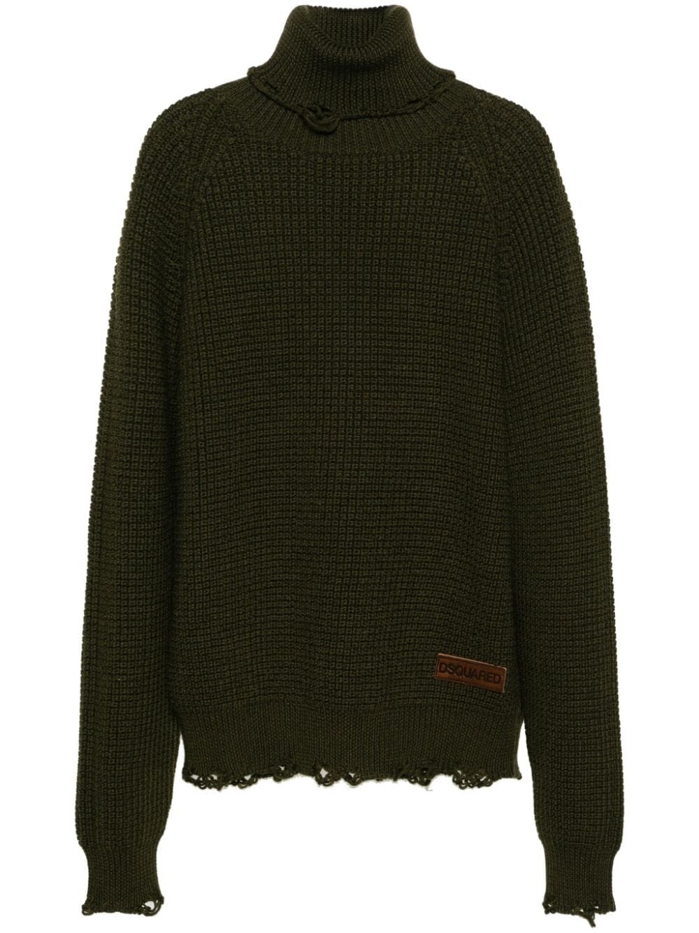 roll-neck wool jumper - 1