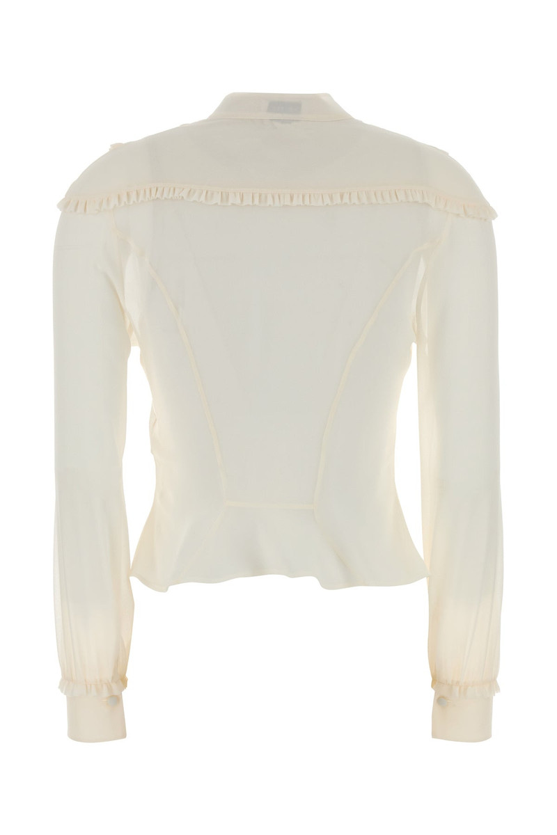 Alexander McQueen White chiffon shirt outlook