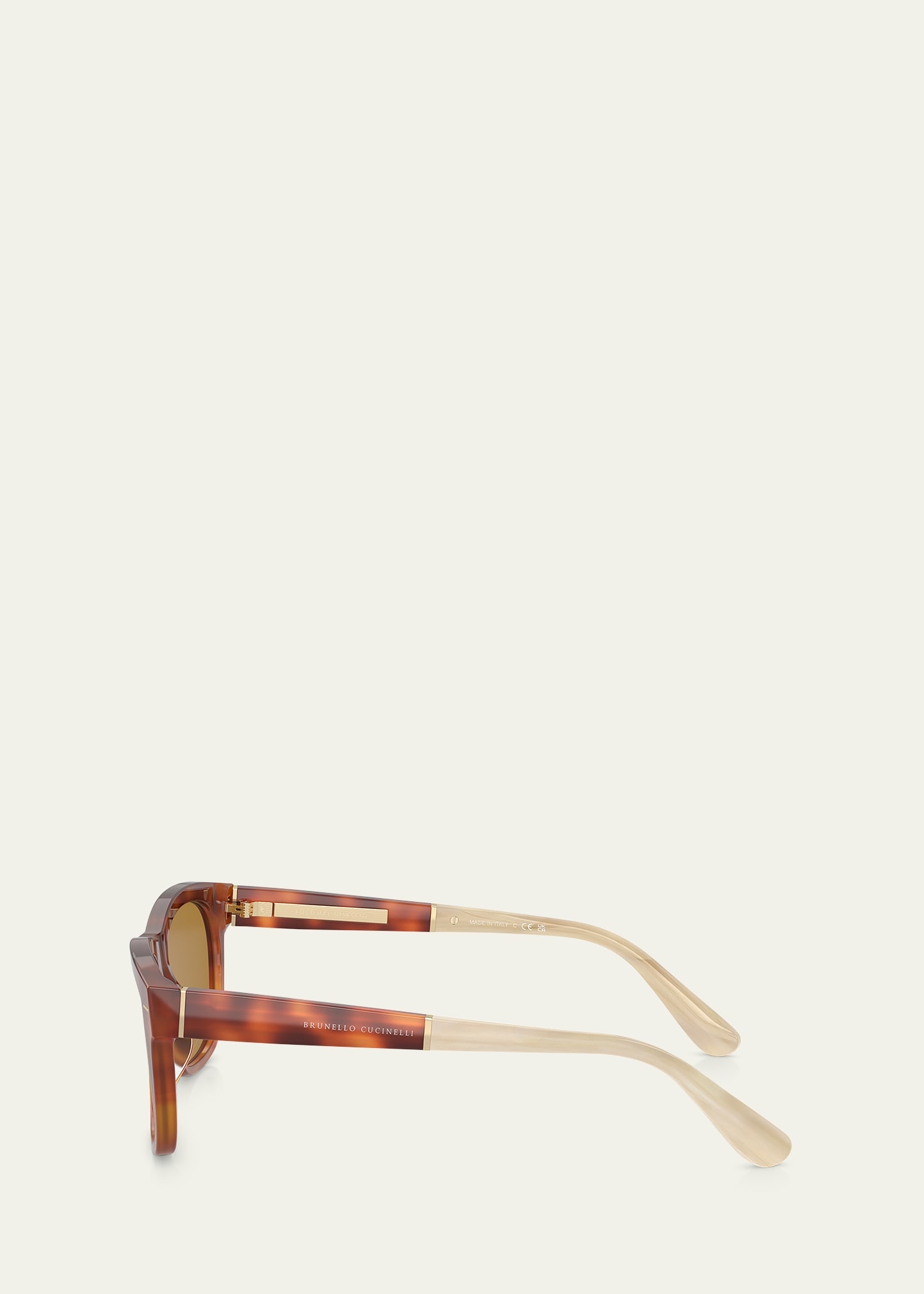 Two-Tone Acetate Square Sunglasses - 3