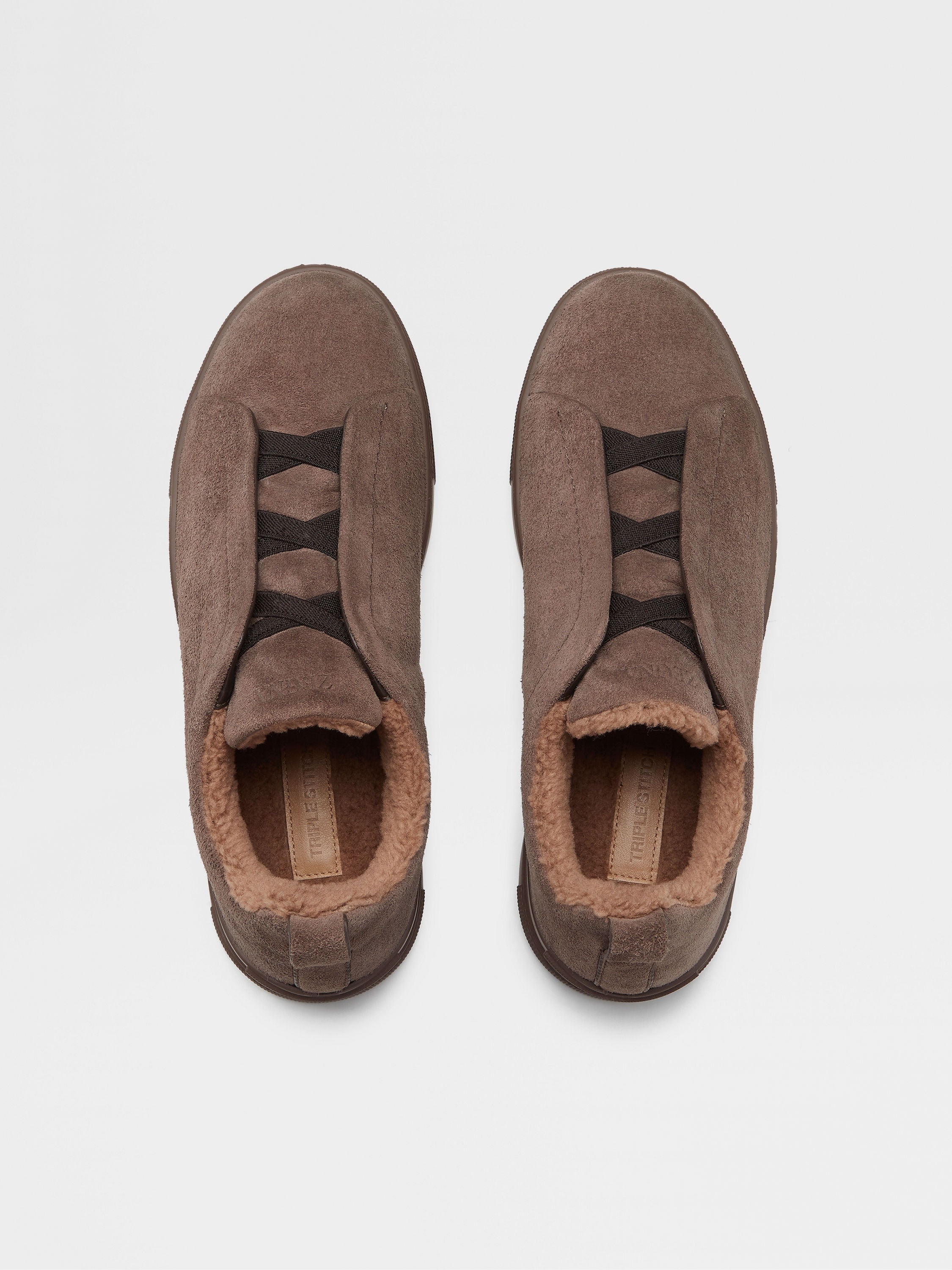 GREYISH BROWN SUEDE TRIPLE STITCH™ SNEAKERS - 3