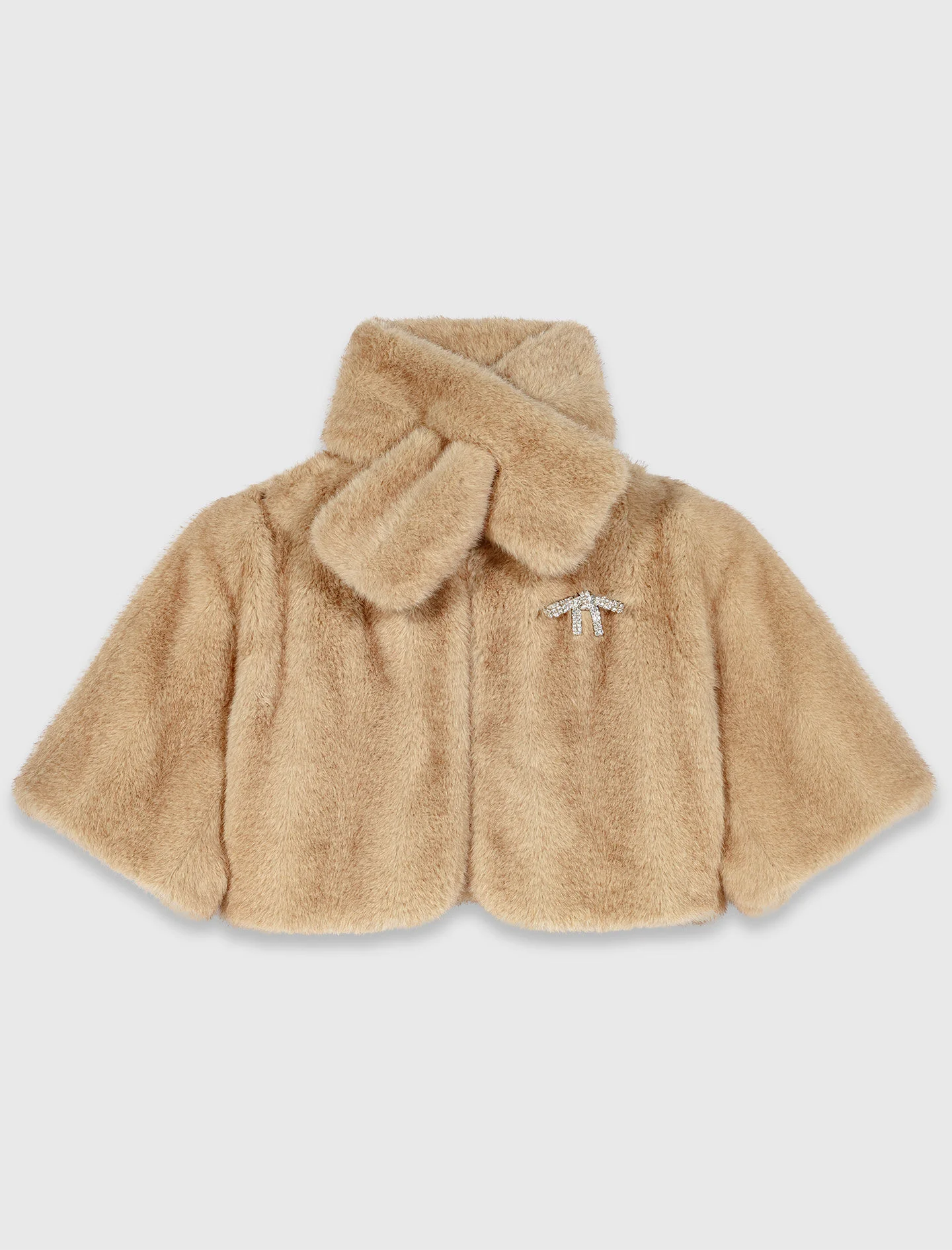 Short faux fur jacket - 1
