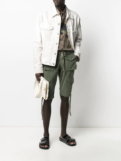 Greg Lauren drawstring multi-pocket shorts outlook