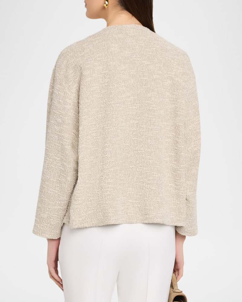 Button-Down Boucle Jacquard Jersey Jacket 3