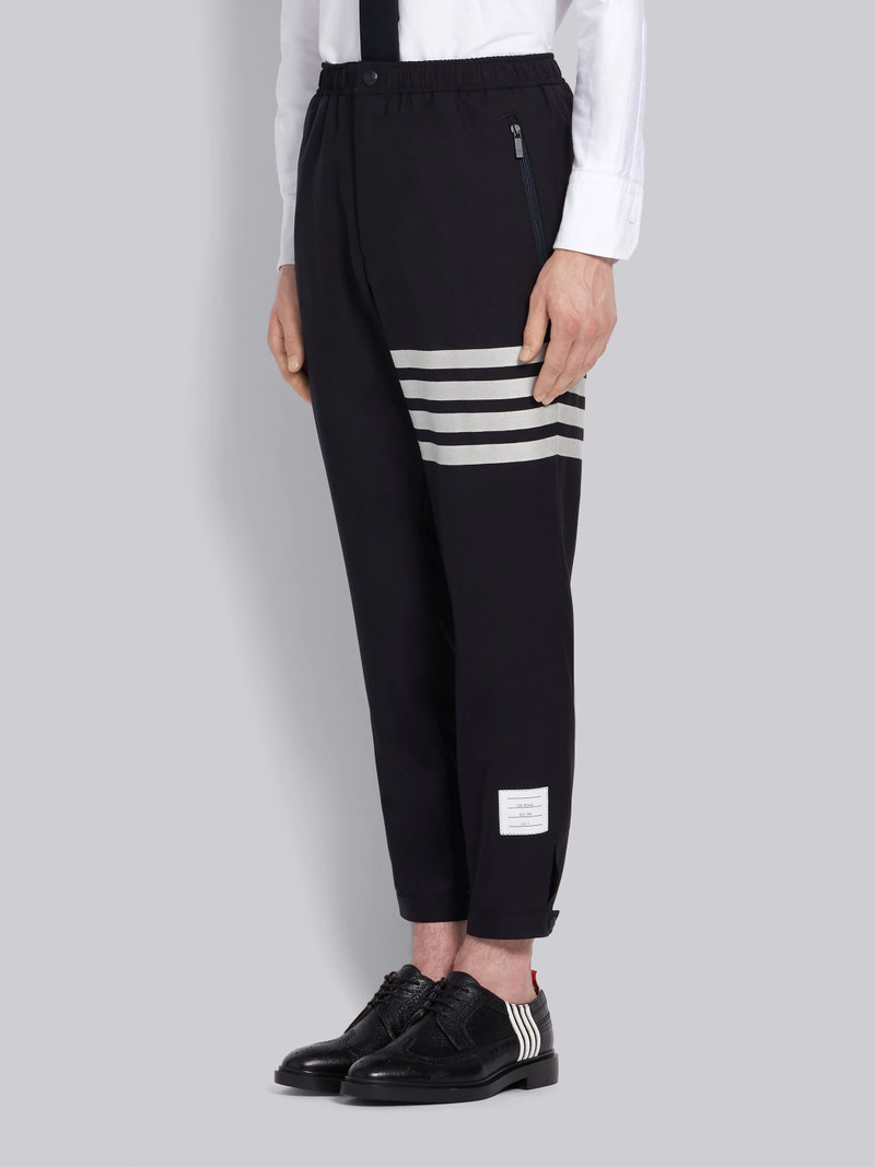 Thom Browne Navy Plain Weave Suiting Snap Front Track Trouser outlook