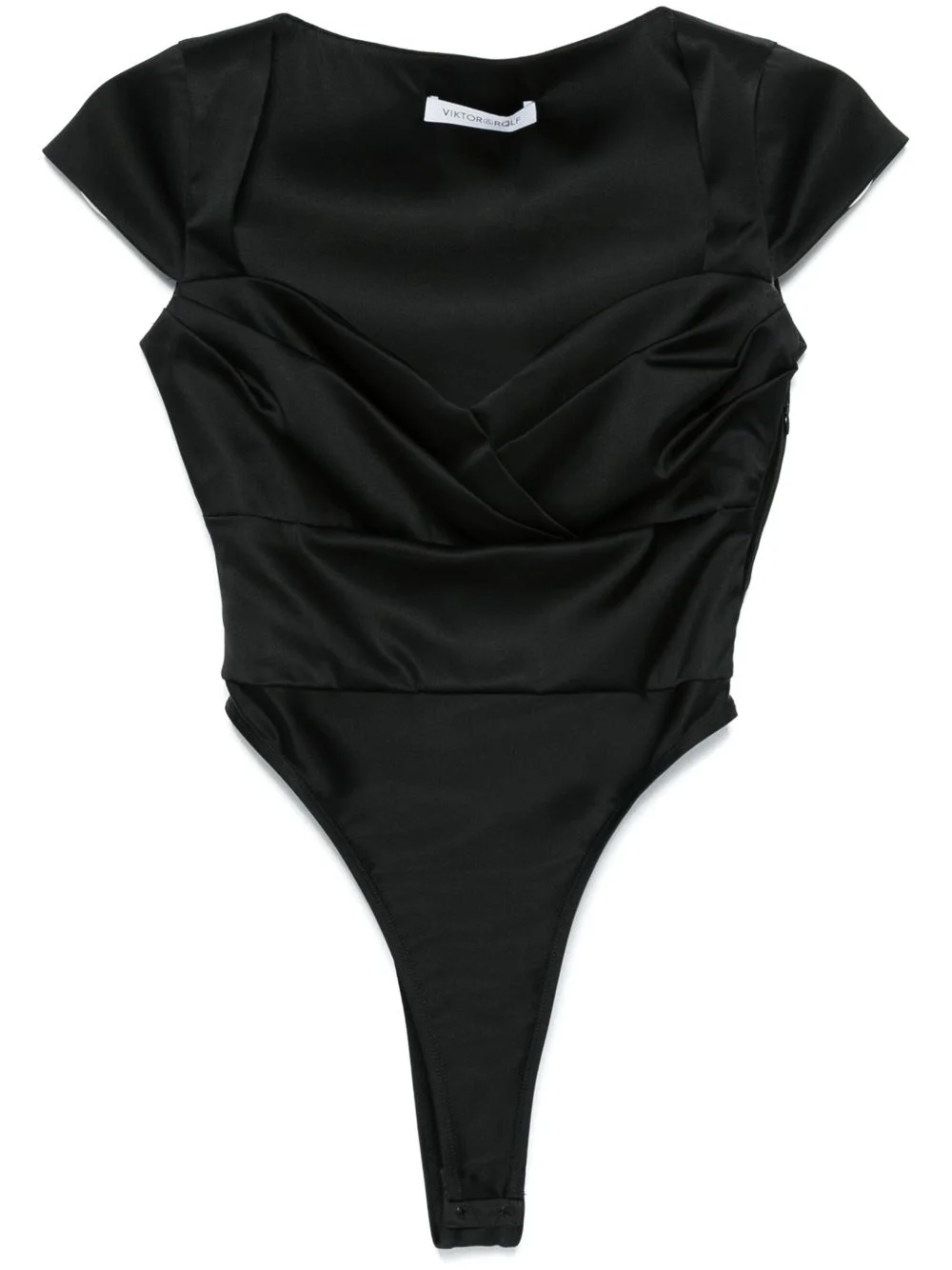 sweetheart pleat-detailing bodysuit - 1
