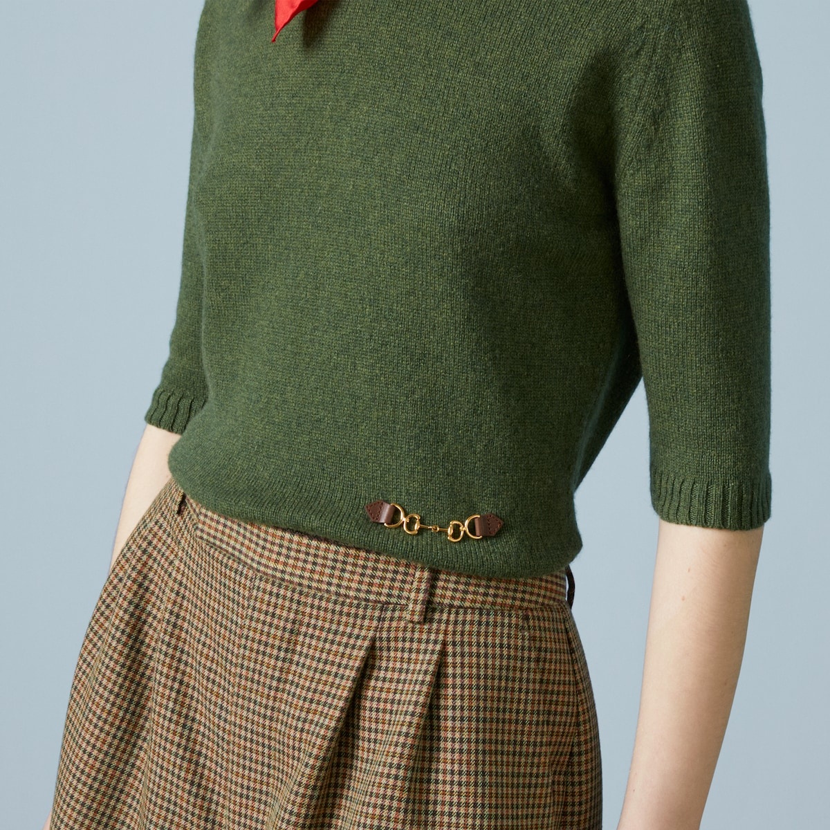 Cashmere top with Horsebit - 3
