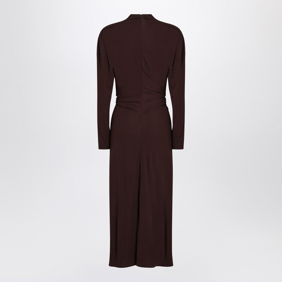 Bottega Veneta Women Mid-Length Brown Dress In Viscose Jersey - 2