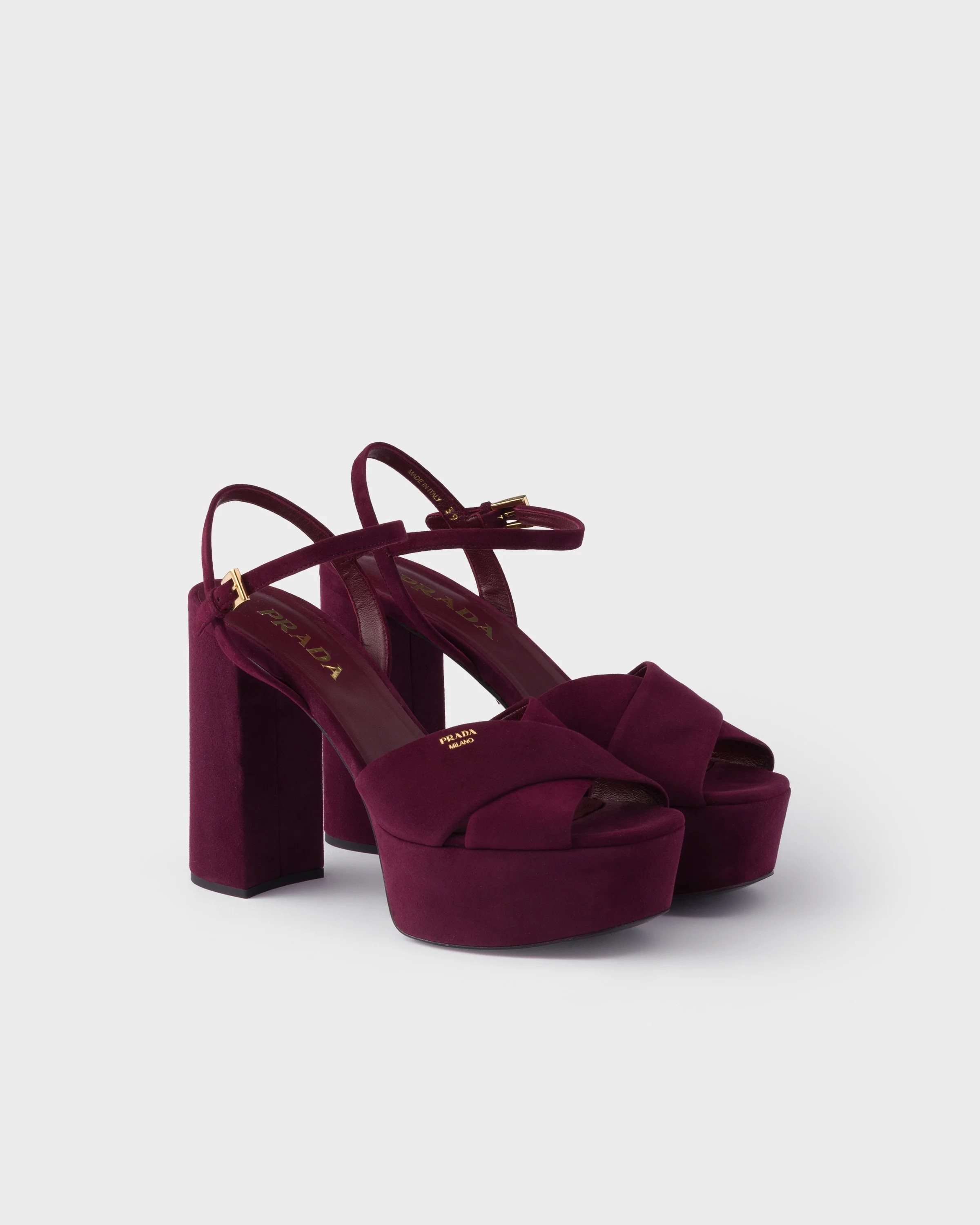 Suede platform sandals - 1