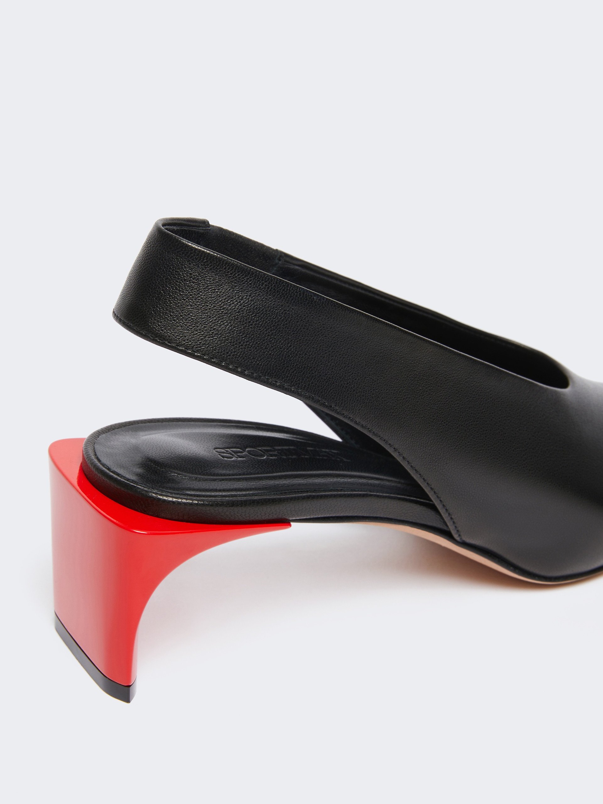 GABON Leather slingbacks - 5