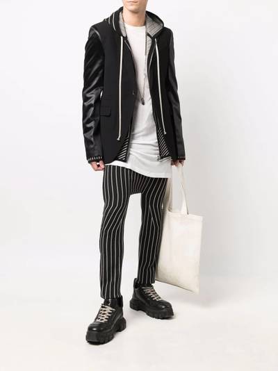 Rick Owens contrasting-sleeves blazer outlook