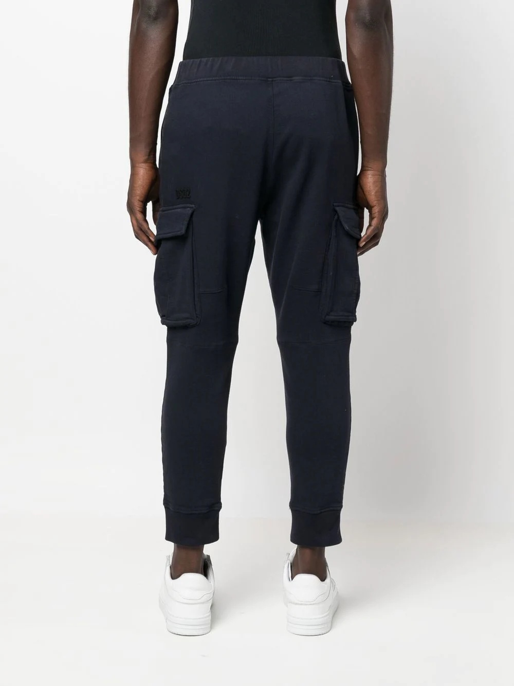 slip-on cotton track pants - 4