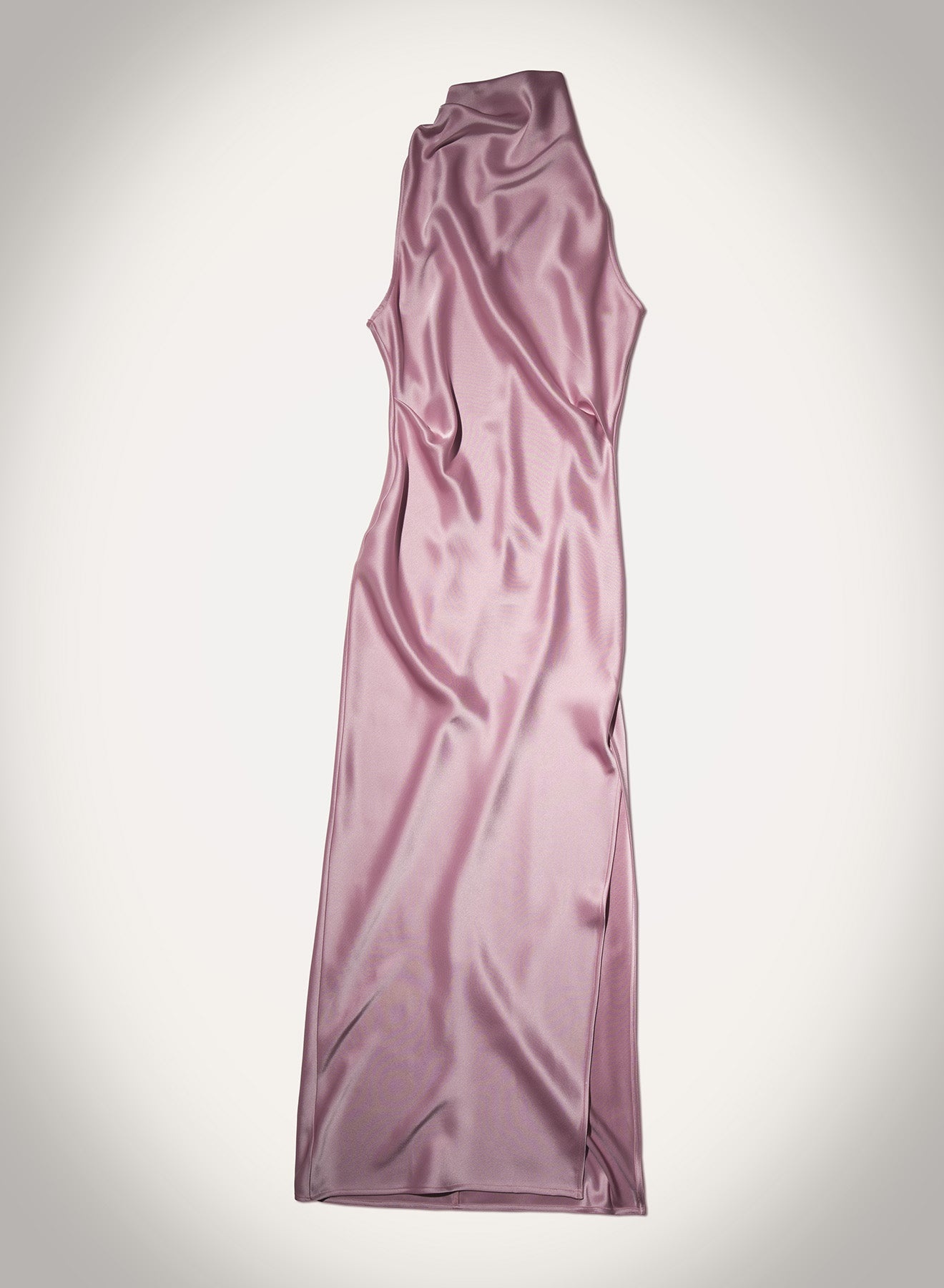 Cowl-Neck Satin Midi Dress - 2
