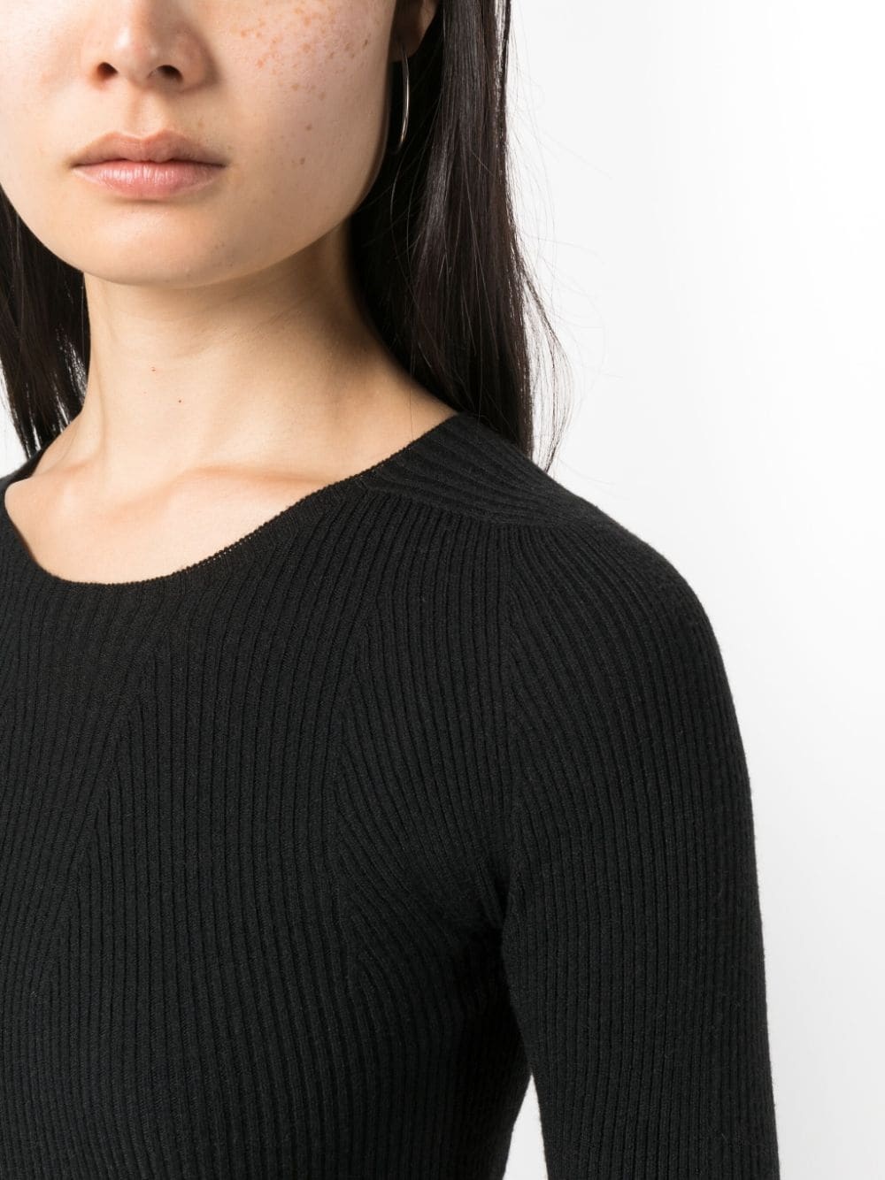 seamless ribbed-knit jumper - 5