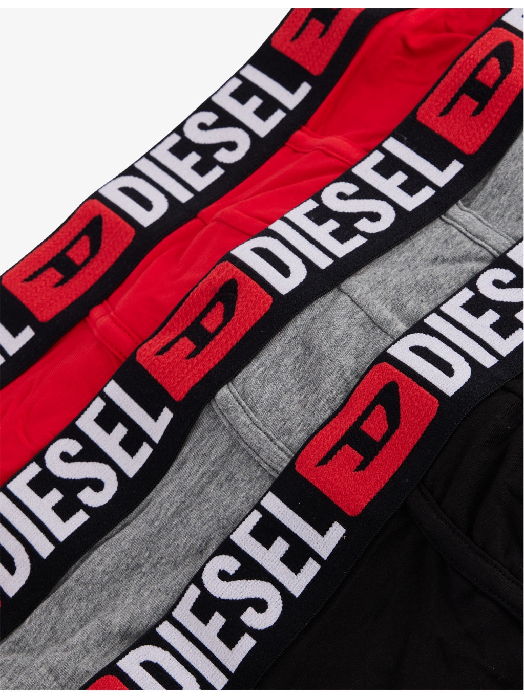 Branded-Waistband Pack of Three Stretch-Cotton Trunks - 5