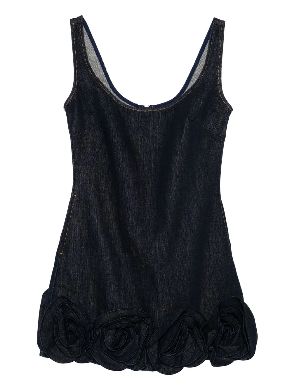 floral-appliqué mini dress - 1