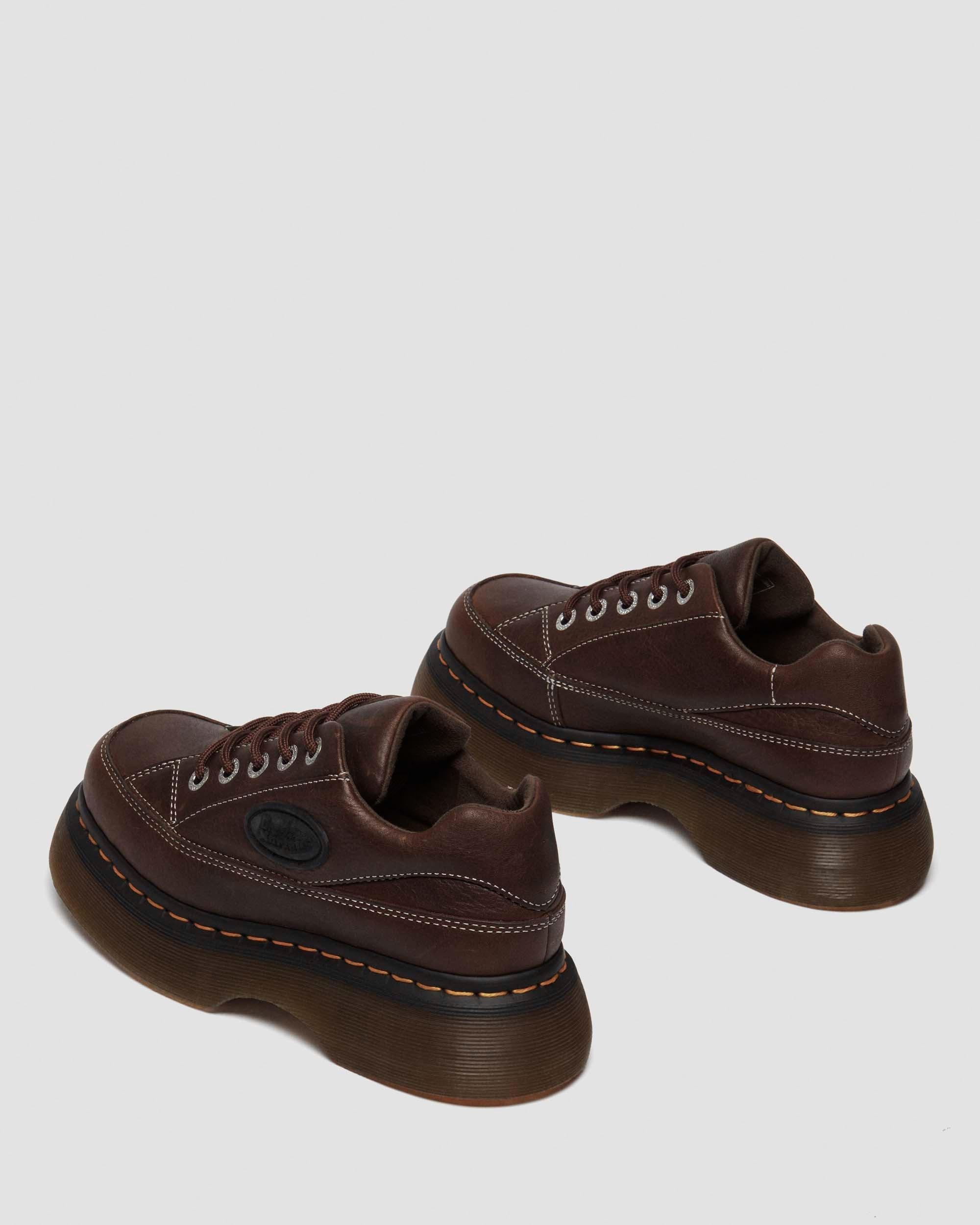 Buzz 5-Eye Grizzly Leather Shoes - 7