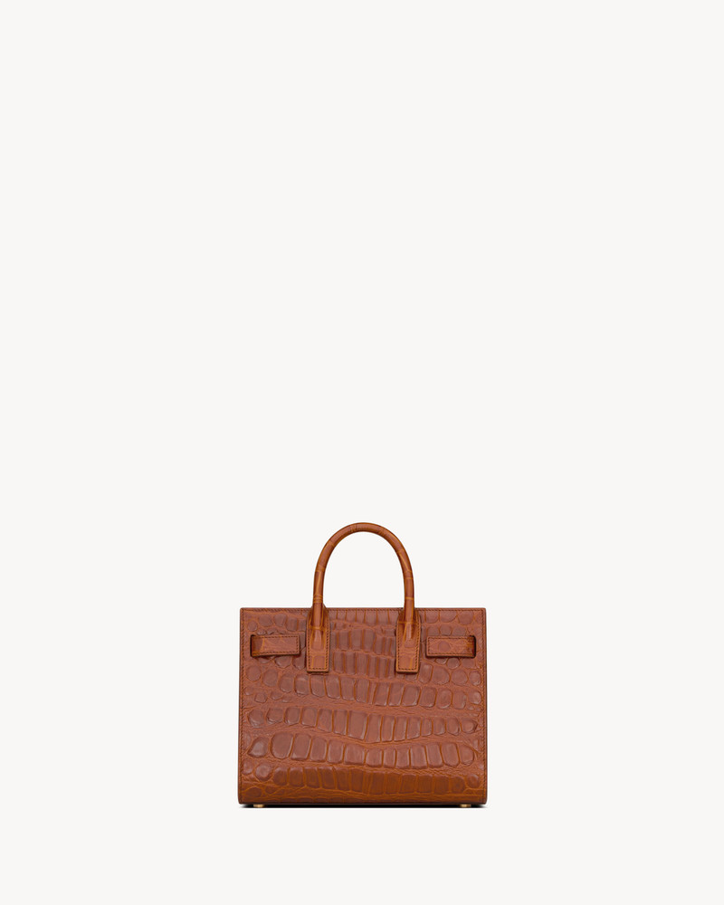 SAINT LAURENT SAC DE JOUR IN CROCODILE-EMBOSSED LEATHER – NANO outlook
