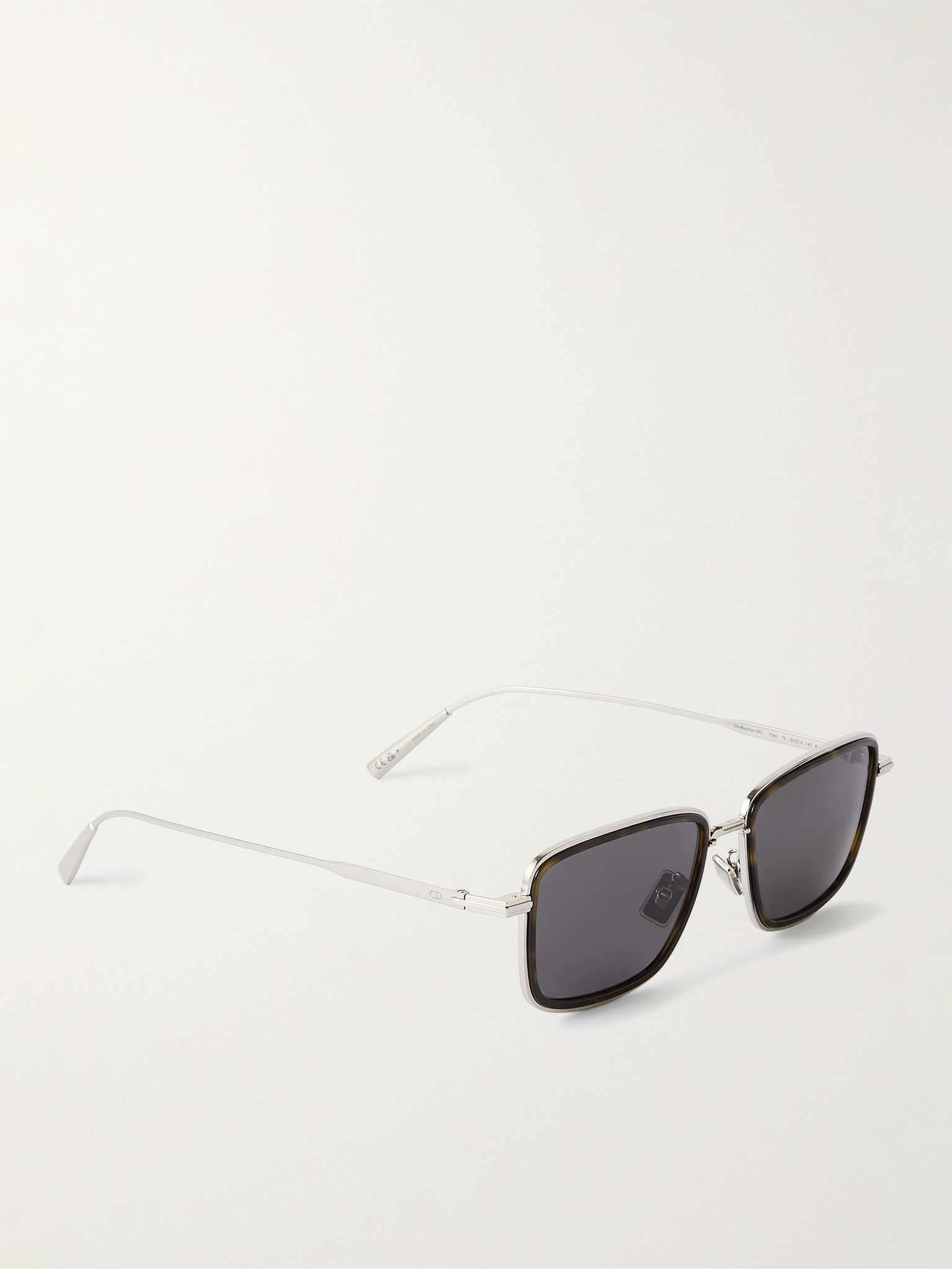 DiorBlacksuit S9U Silver-Tone and Tortoiseshell Acetate D-Frame Sunglasses - 3