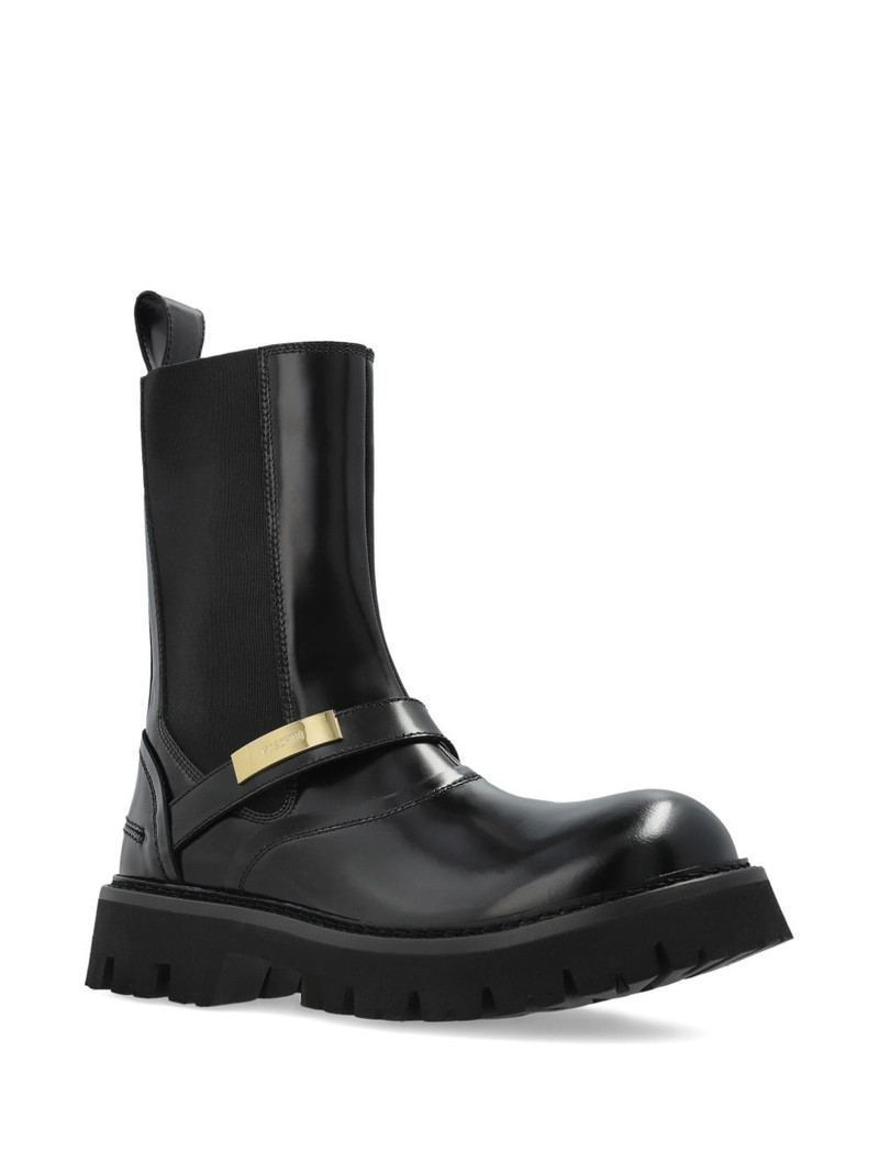 Moschino strap-detail chelsea boots outlook