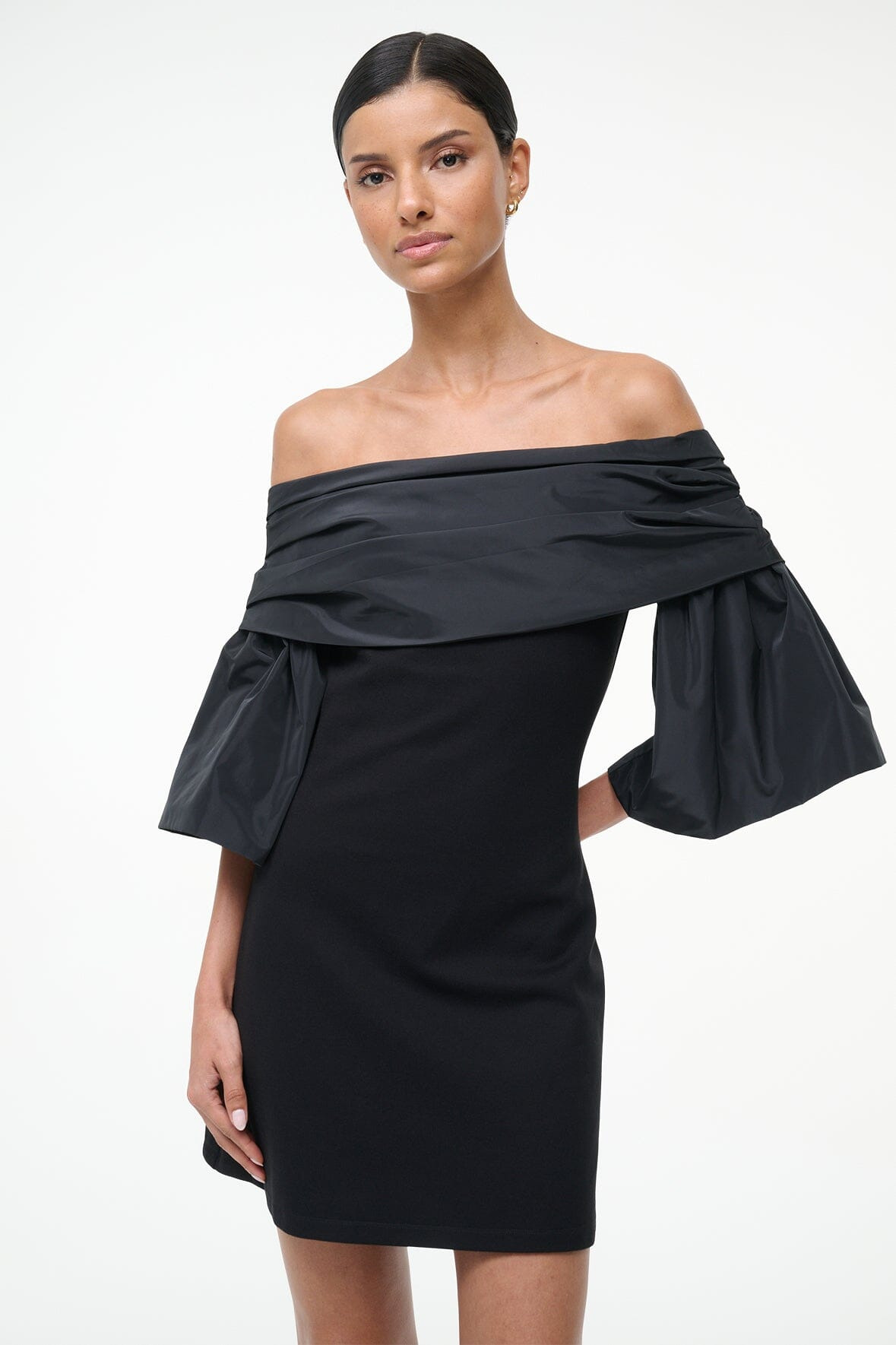 STAUD HARPER DRESS BLACK - 3