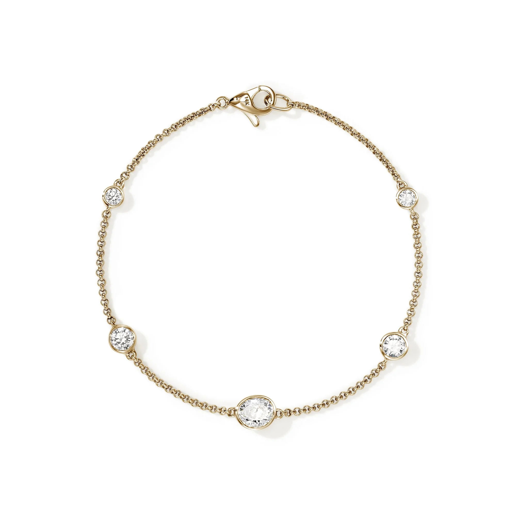 JH Lovestruck™ Station Bracelet, Gold, Diamonds, 1.45TCW - 1