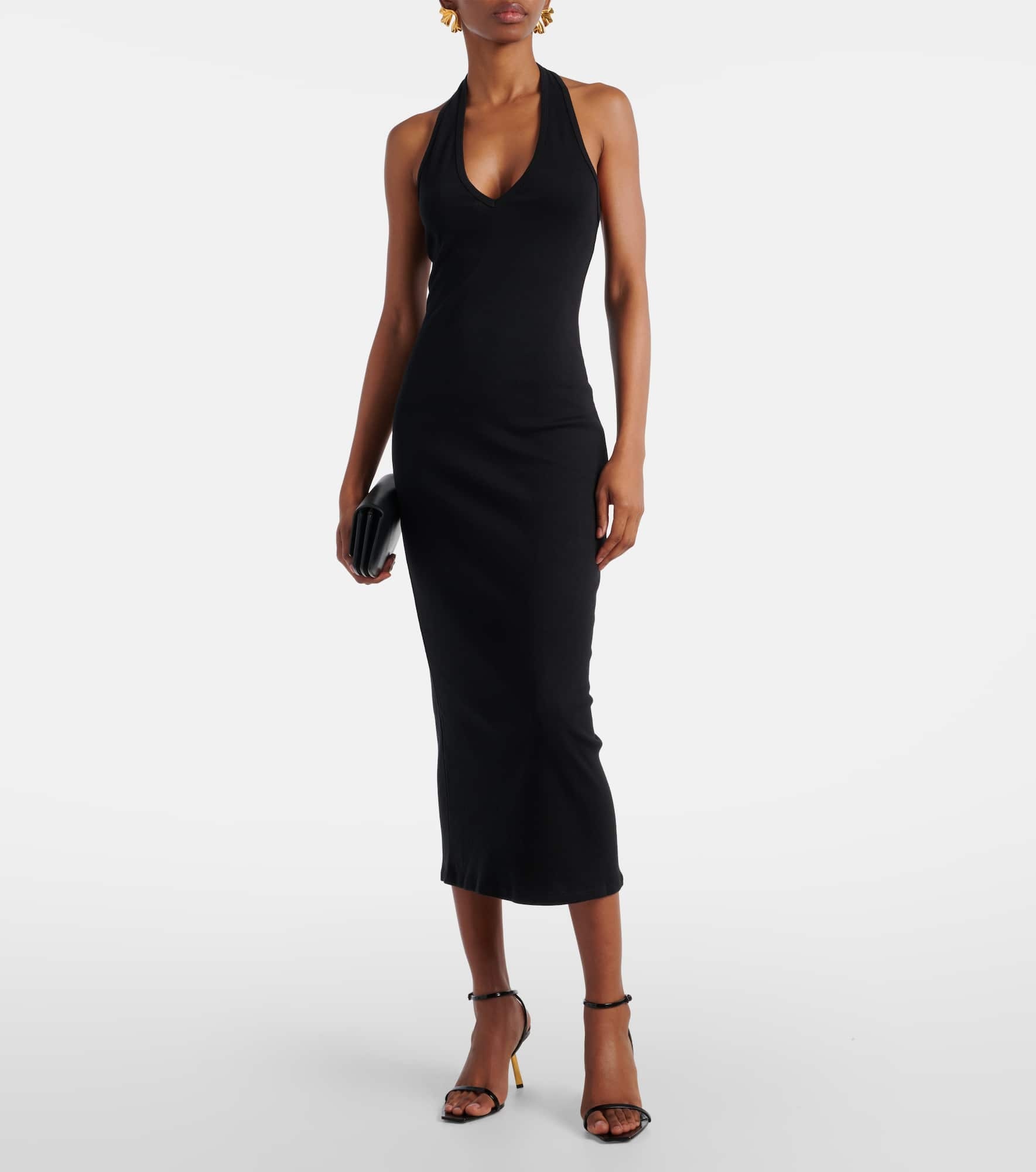 Stevie cotton jersey midi dress - 2