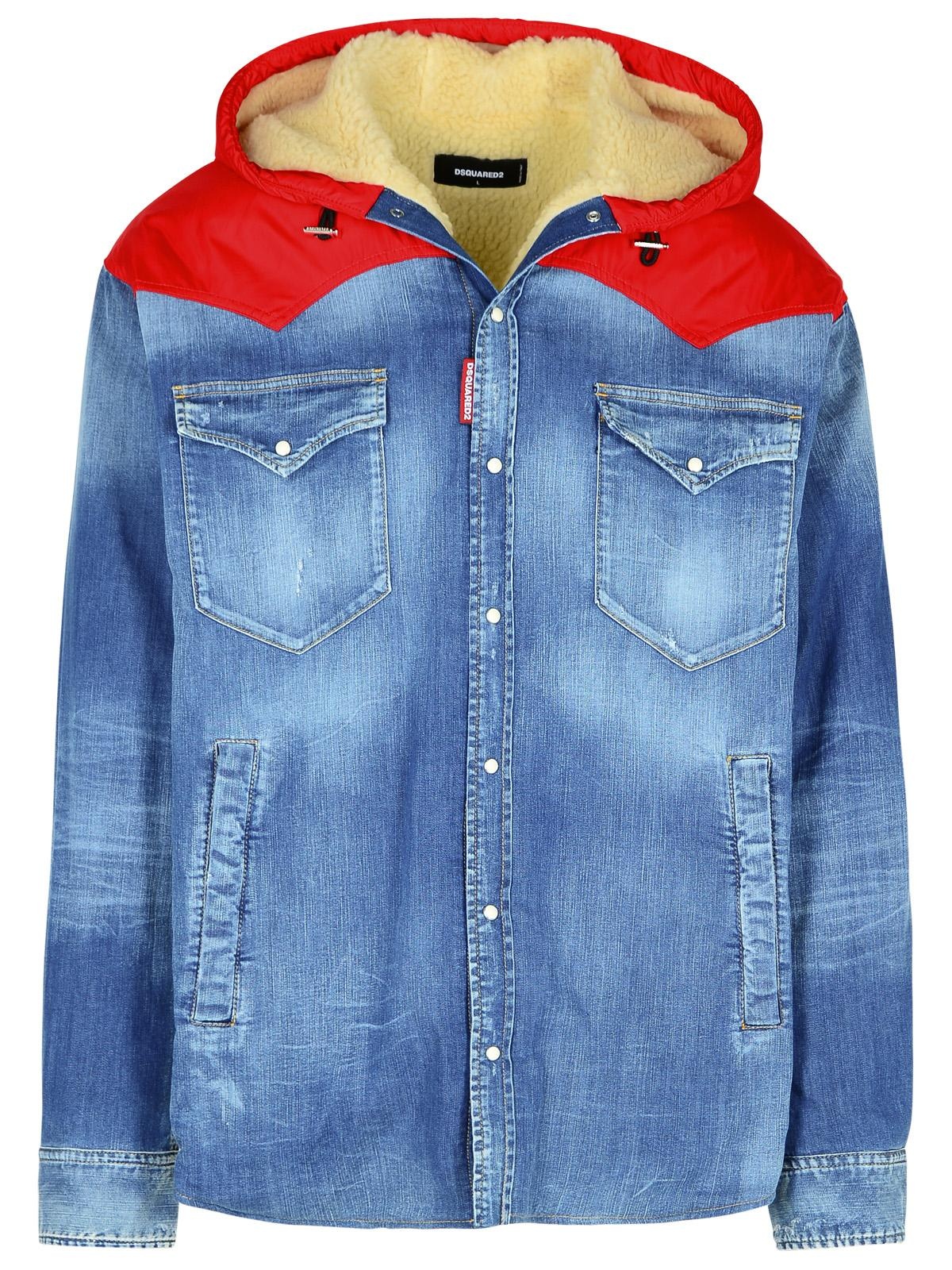 Dsquared2 Blue Cotton Jacket Man - 1