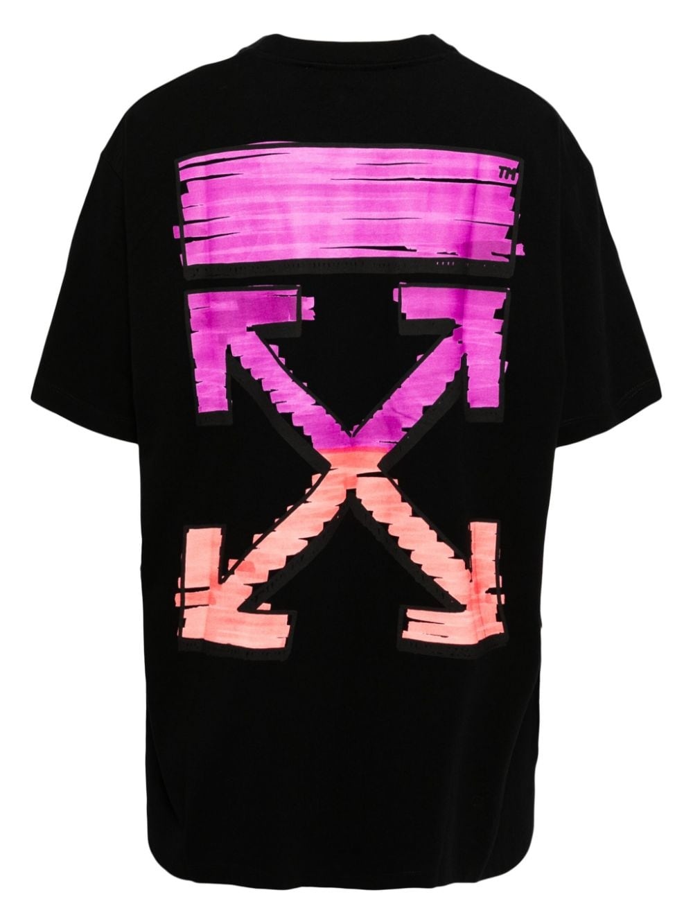 Off white t shirt black and pink hotsell