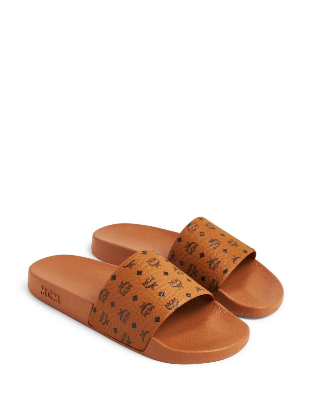 logo-print moulded-footbed slides - 4