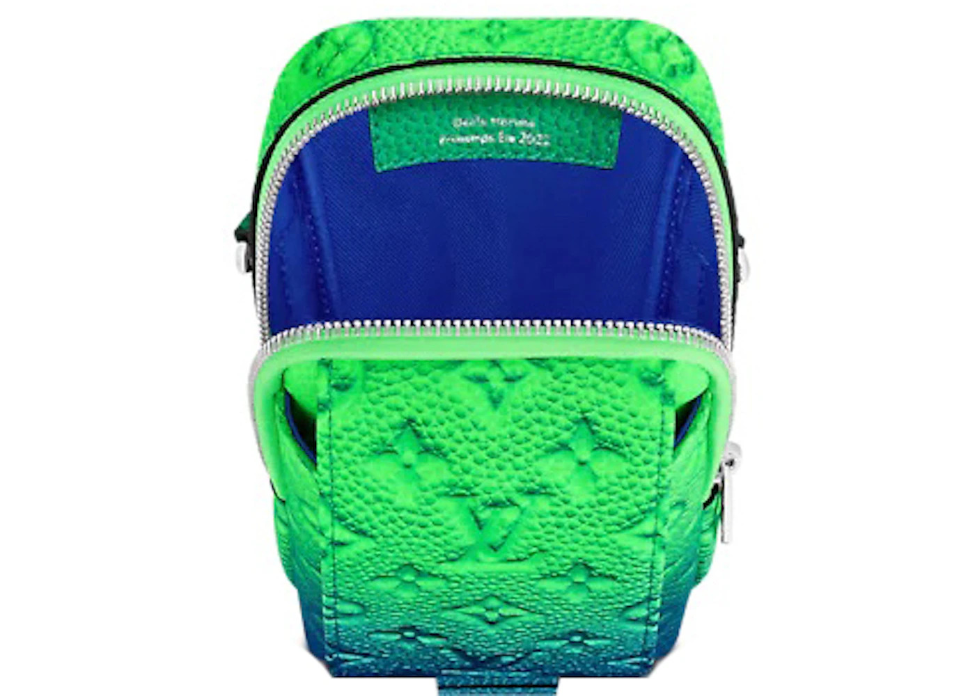 Louis Vuitton Double Phone Pouch Taurillon Illusion Blue/Green - 3