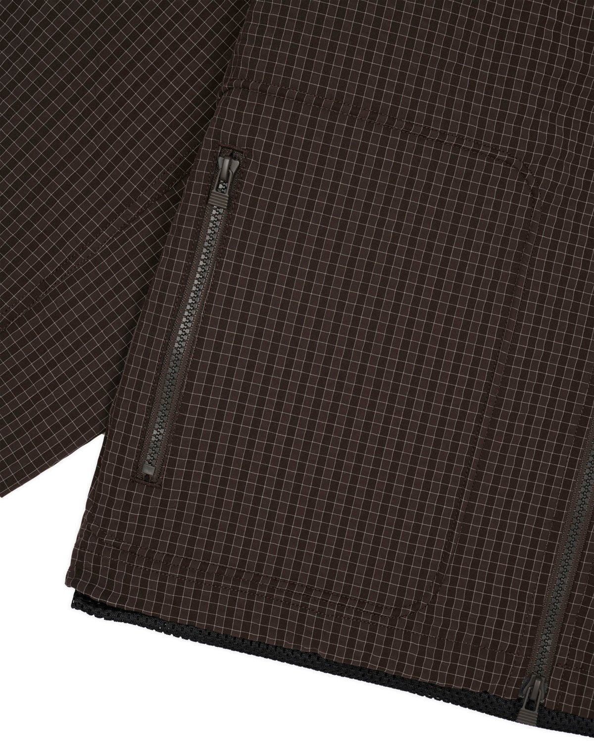 Brain Dead Equipment Tennis Zip Jacket - Chocolate - 4