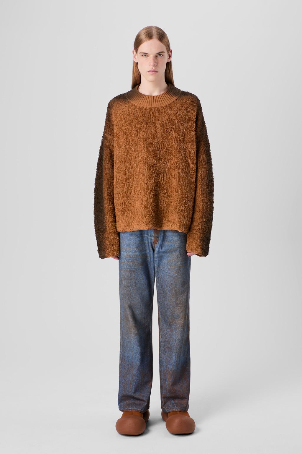 Terracotta-blue Denim Jeans - 2