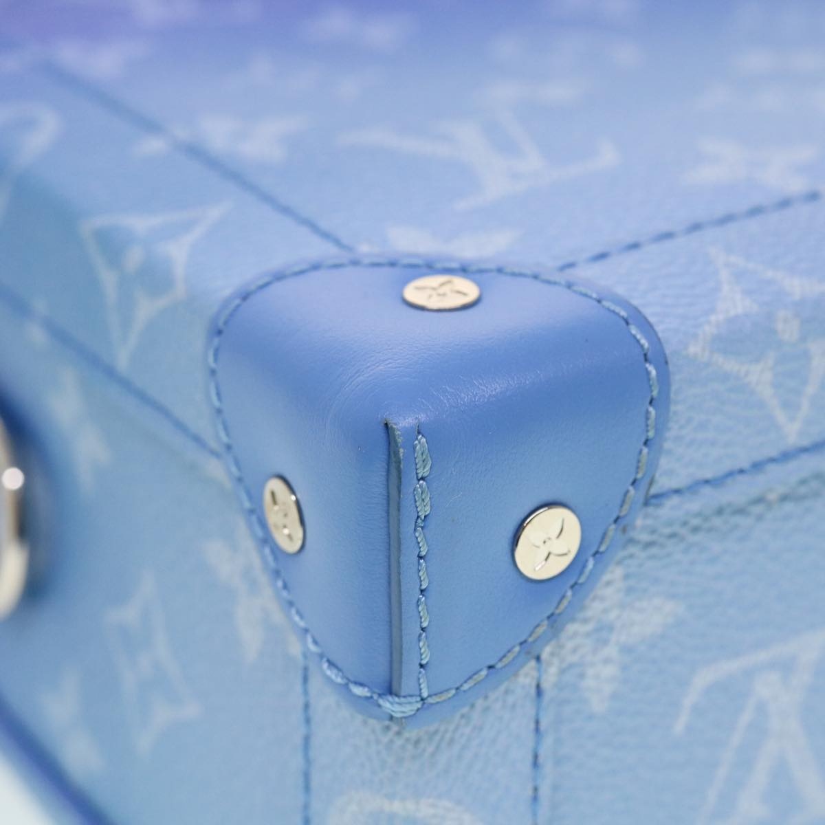 LOUIS VUITTON Monogram Clouds Soft Trunk Shoulder Bag Blue M45430 - 13