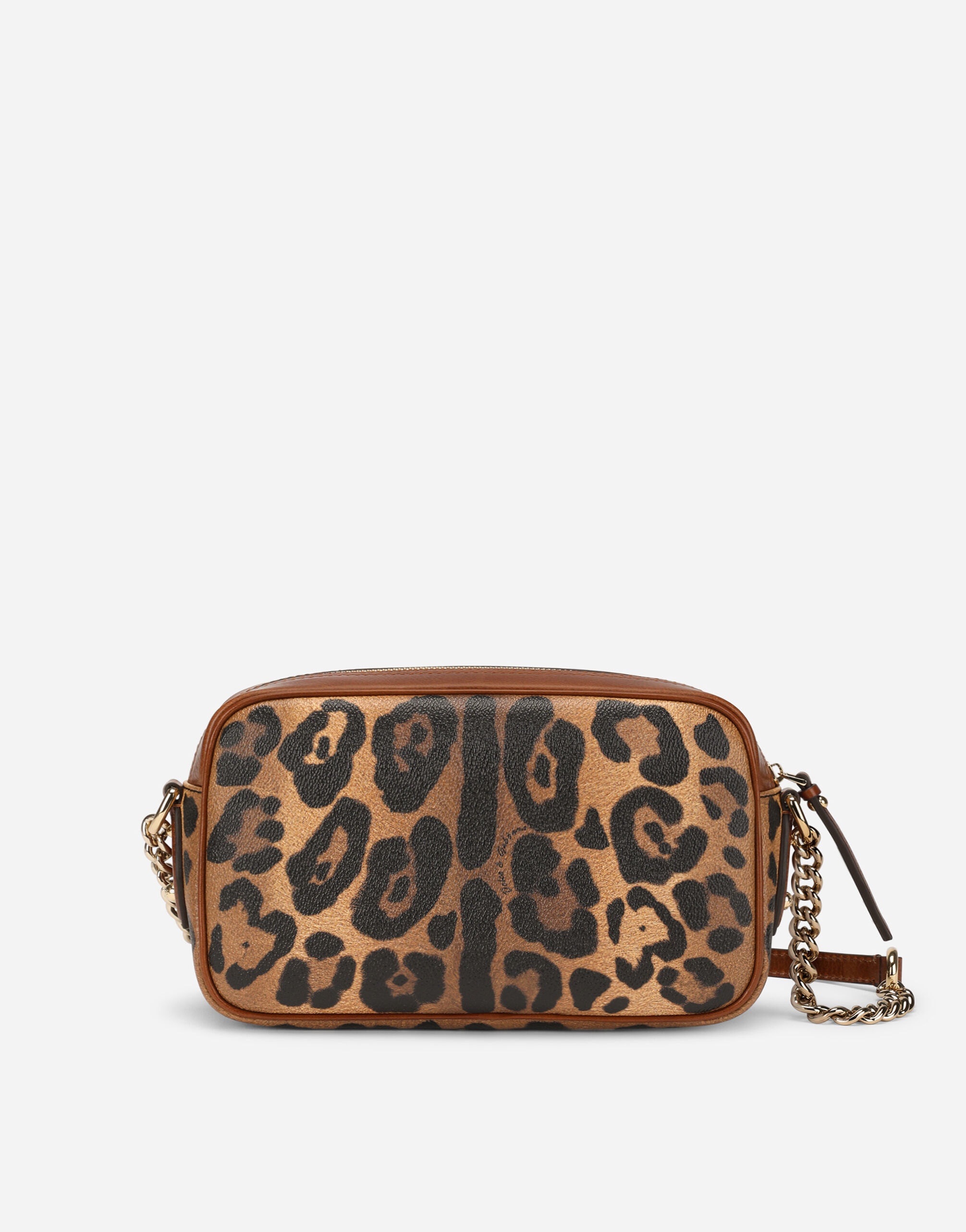 Medium crossbody bag in leopard-print Crespo with branded plate - 3