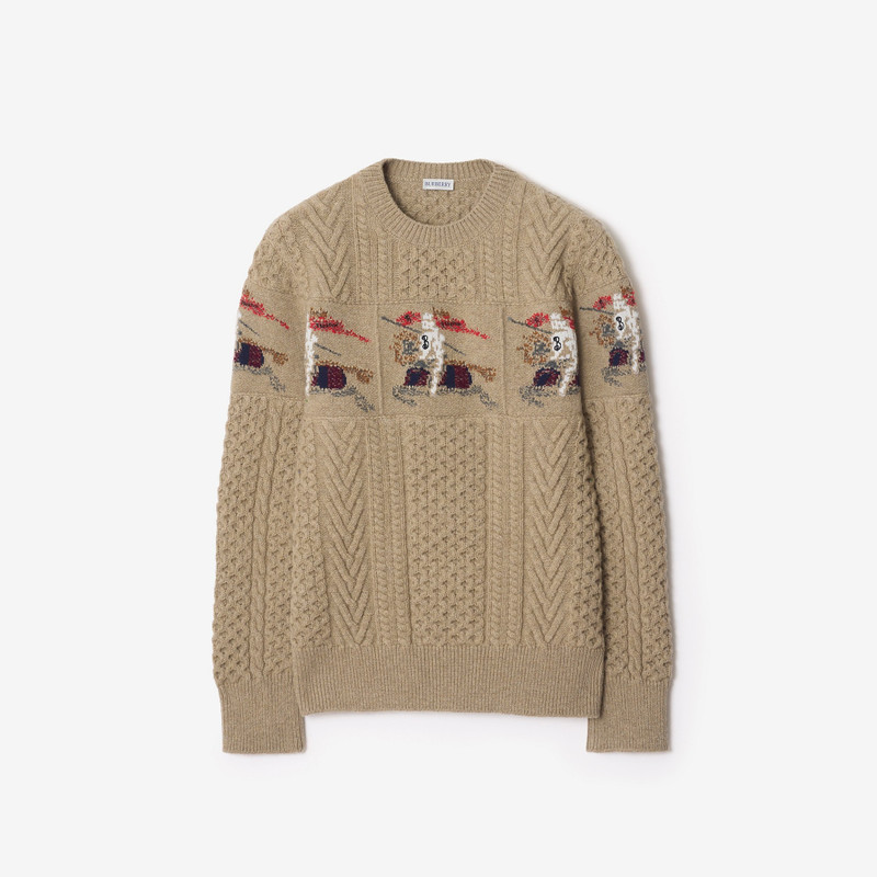 EKD Aran Knit Wool Sweater 1
