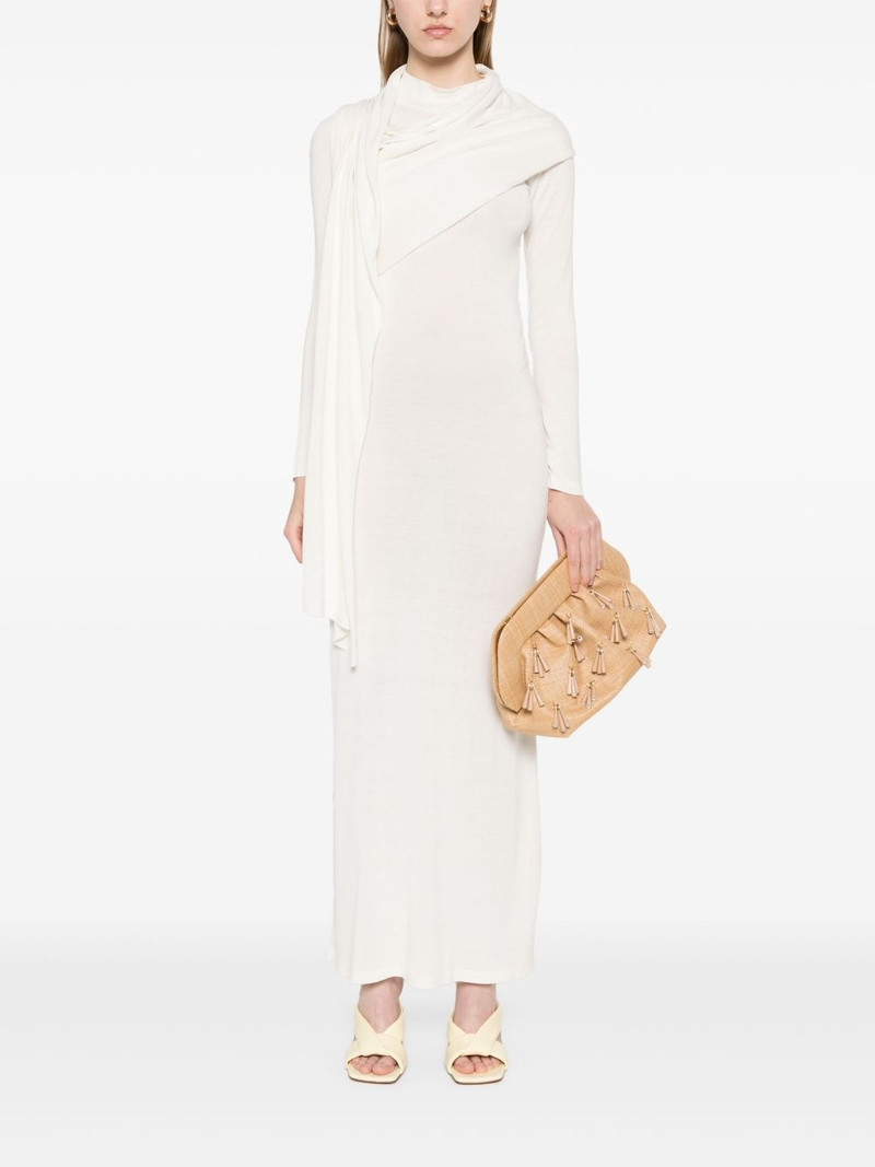 AYA MUSE scarf-detail longsleeved maxi dress outlook