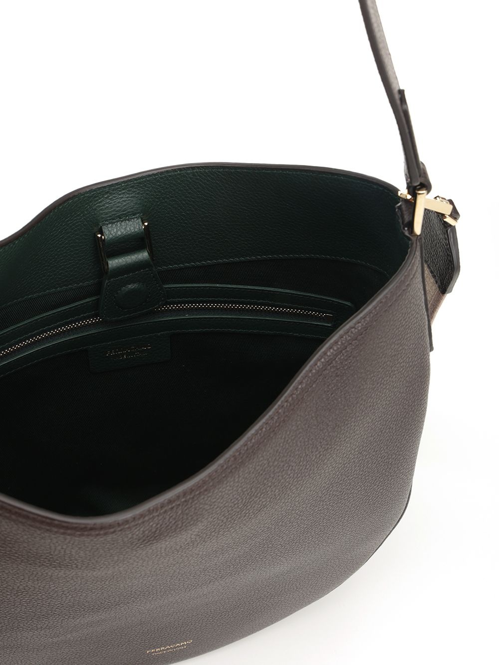 Hobo Smile Medium Bag With Doubel Shoulder Strap Shoulder Bags Brown - 4