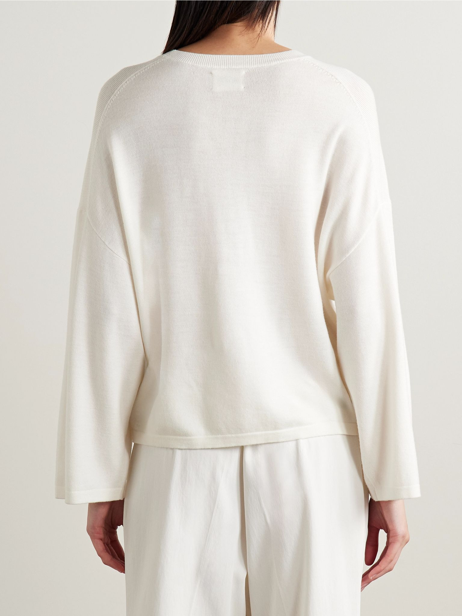 Darcy merino wool sweater White - 3