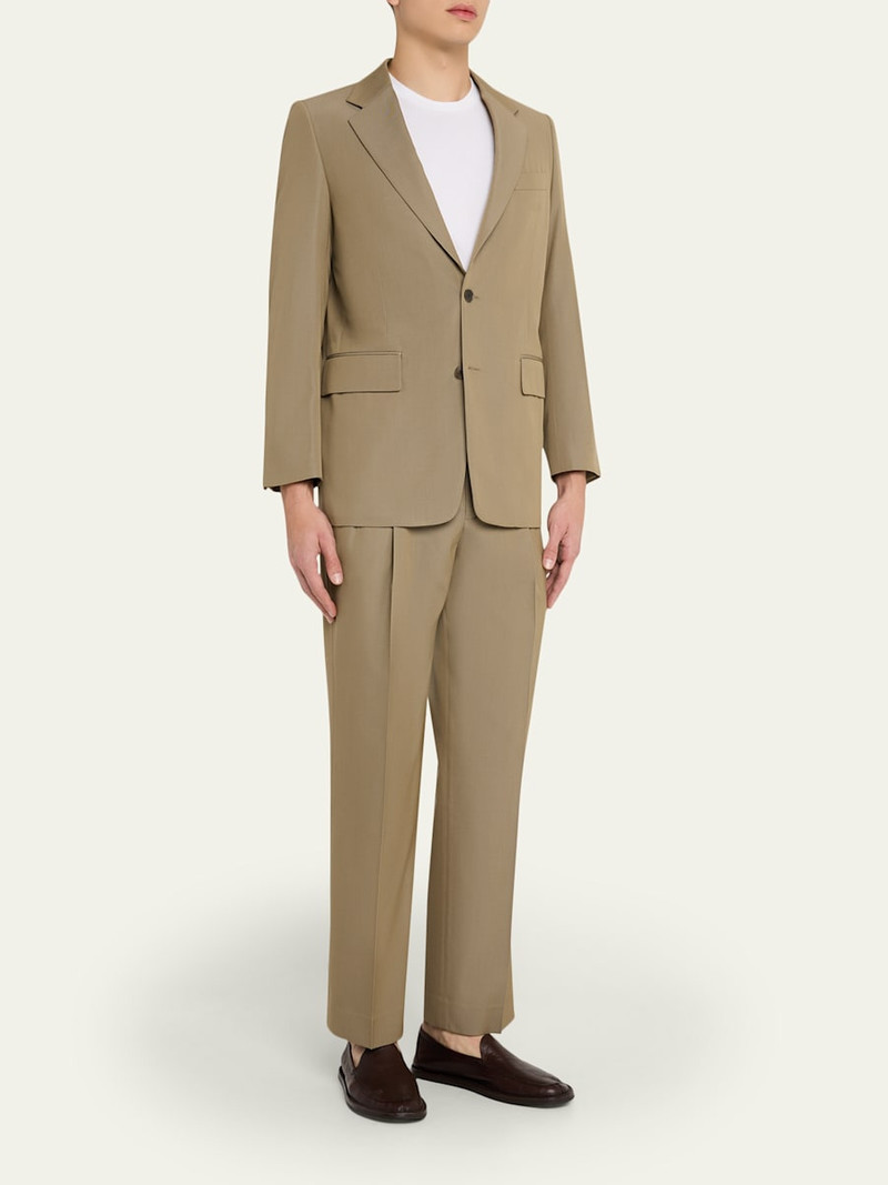 AURALEE Men's Single-Breasted Wool Blazer outlook