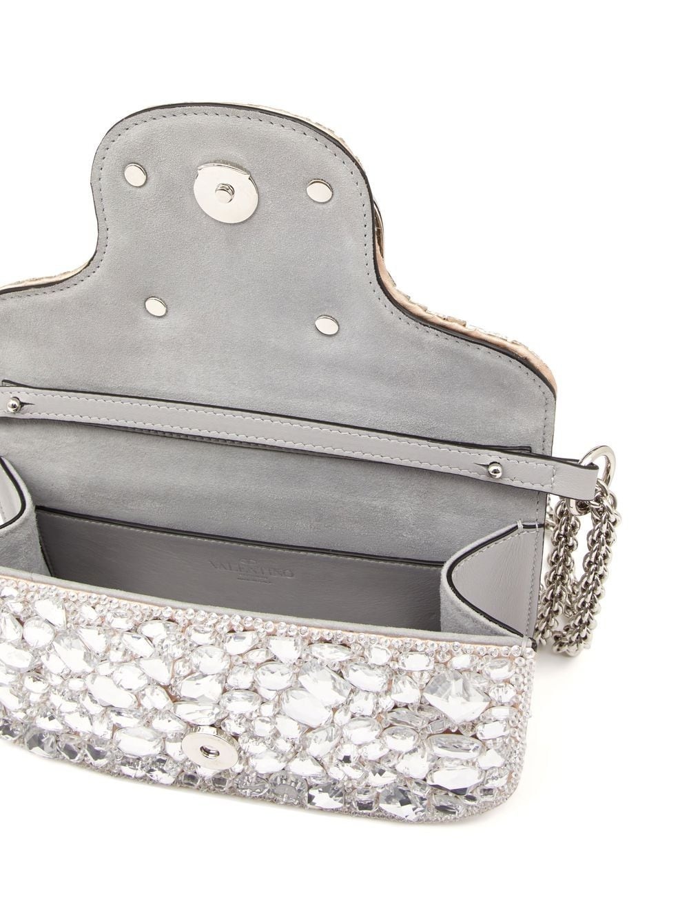 crystal-embellished shoulder bag - 7