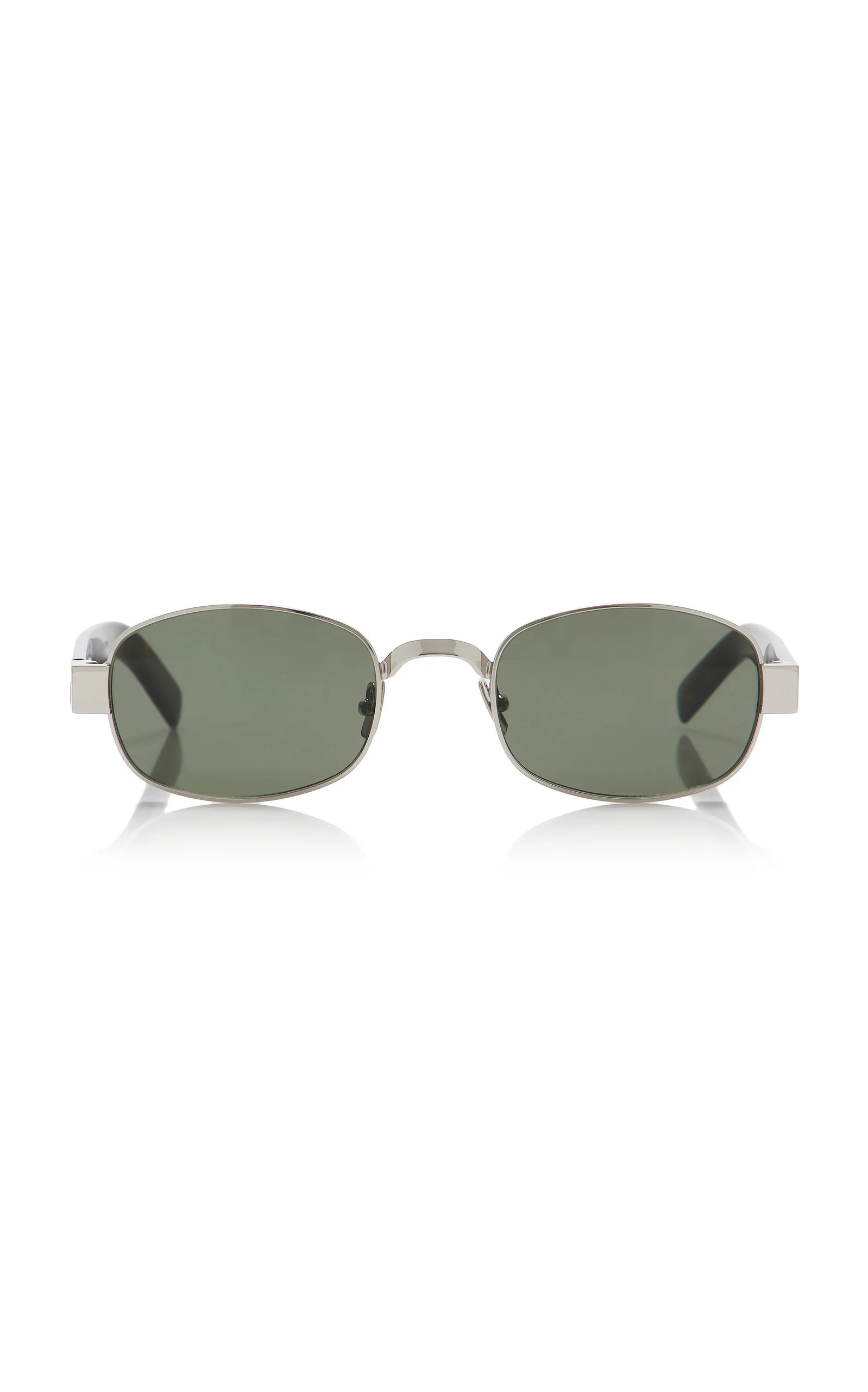 Round-Frame Metal Sunglasses silver - 1