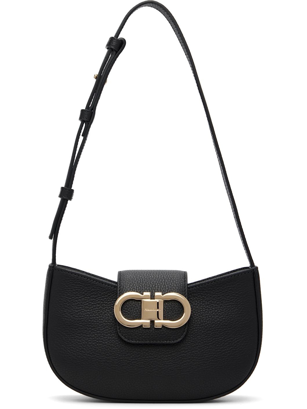 Black Double Gancini Mini Bag - 1